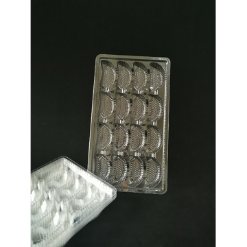 Saham: Kotak Samosa Clear-16 Paket Baki Pangsit plastik Pet persegi panjang 0.3mm FQ-3520-16