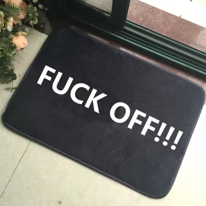 Fun Funny Novelty Humor Bath Rugs Bathroom Floor Carpet Bath Mats