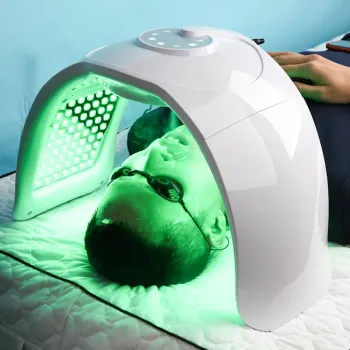 At-Home Red Green Blue IR LED Light Therapy Skincare Machine