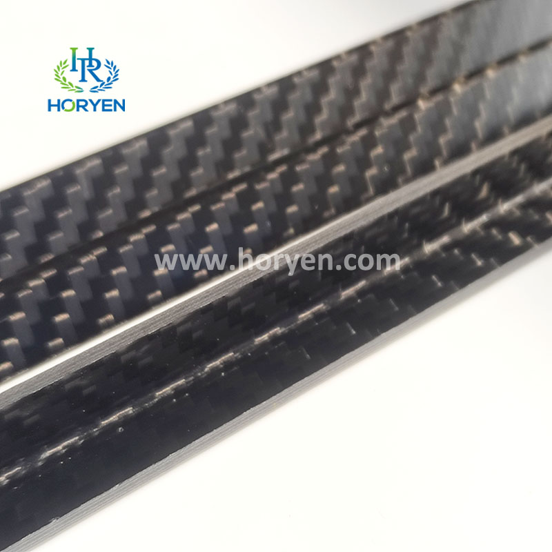 Viga de perfil de peça de fibra de carbono de alta resistência L