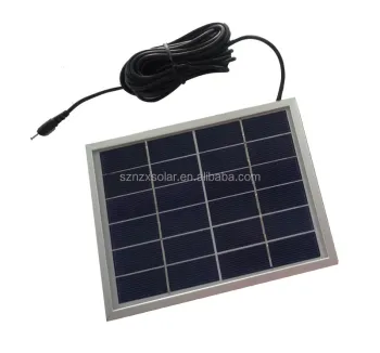 Poly 2.8W 6V Solar Panel with Cable and DC Connector for Outdoor LED Light: Customizable OEM Solutions Available