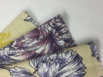 Polyester Spandex Bubble With Silver Lurex Print Fabric