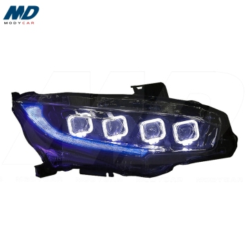 2016-2019 Honda Civic X Bugatti Style LED Headlights