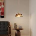 Amber fruit dish glass lampshade dining pendant lamp