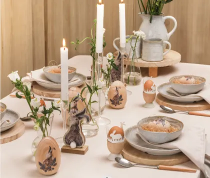 Bunny Table for Easter Party Dining Table Decor