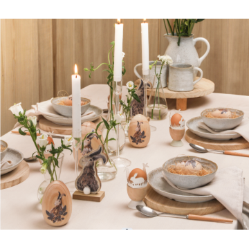 Handpainting Easter Eggs Bunny Table for Easter Party Dining Table Decor Factory