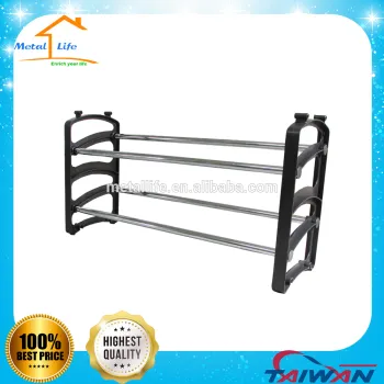 2 tier shelf plastic shoe rack/organizer/stand for 10 pair shoes