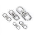 Stainless steel swivel eye hook and loop