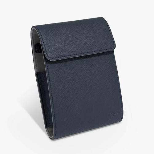 2-Slot Luxury Leather Cover Watch Organizer Bag