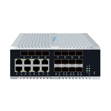 16 SFP + 8 RJ45 Switch Gigabit L2 Switch di rete industriale gestito