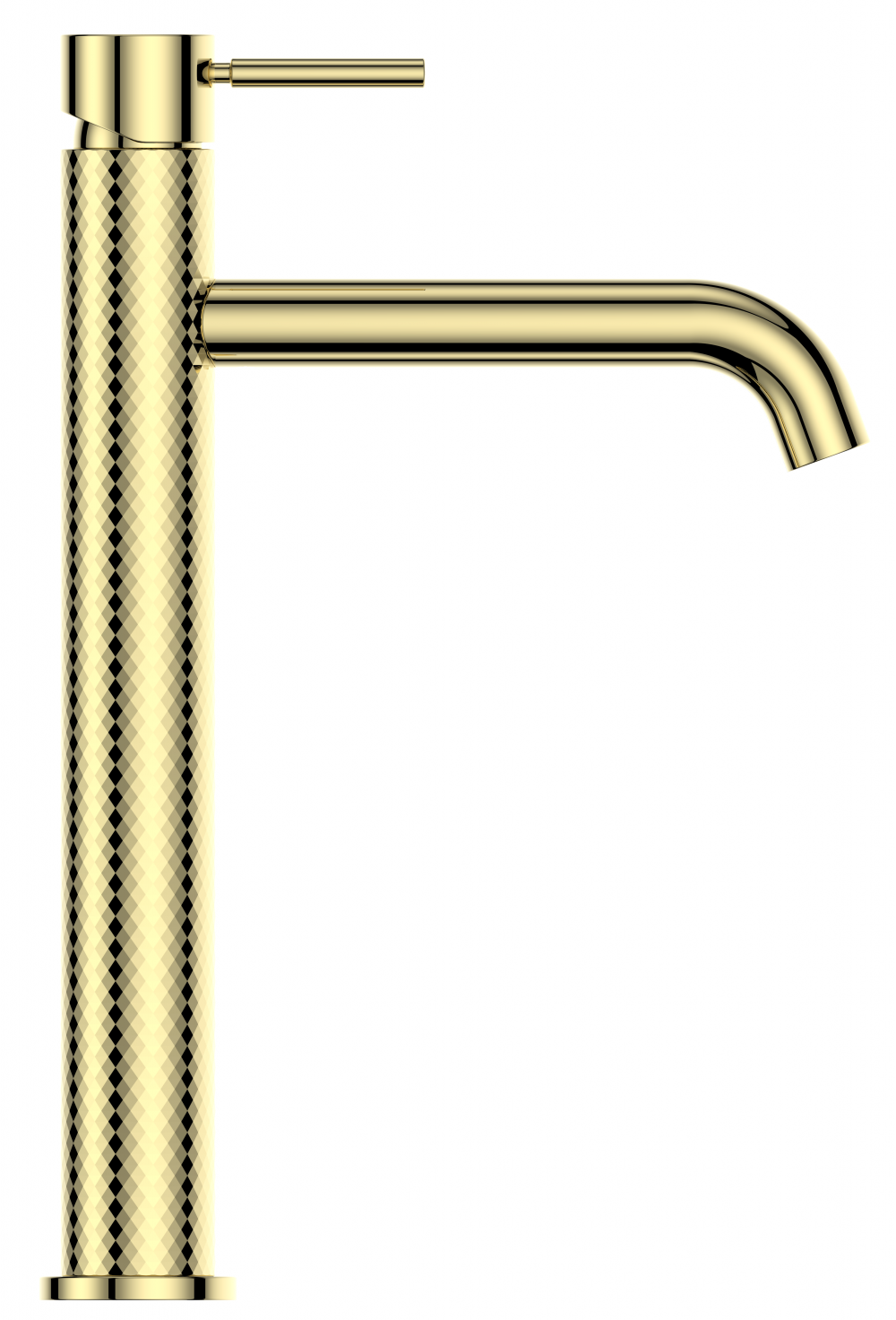 High Raised Basin Tap Gold