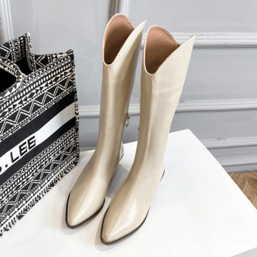 2021 winner high tube design sharp toes boots