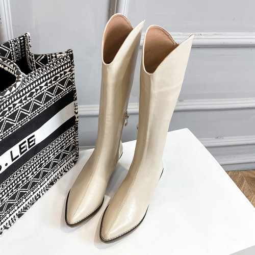 2021 winner high tube design sharp toes boots