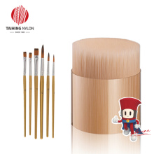 PET tapered brush filament for artist brush