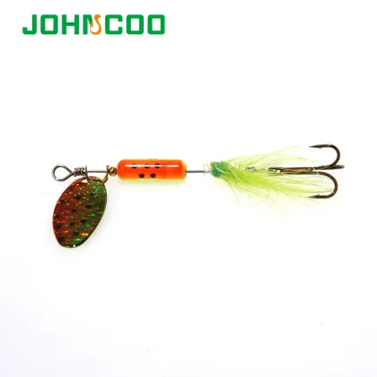 JOHNCOO Fishing Lure Metal Spinner Bait for Bass