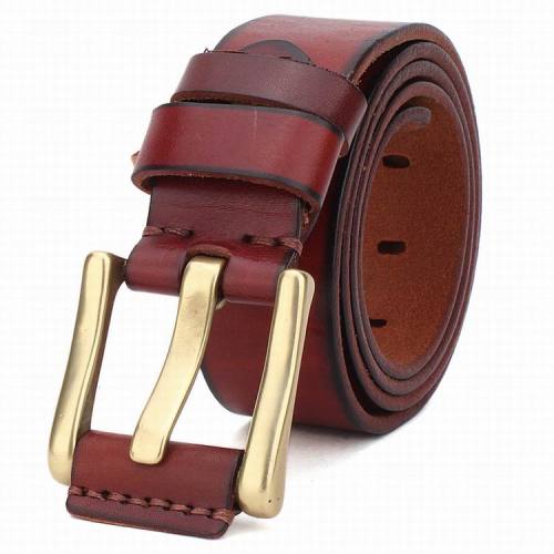 Mens leren riem exporteren ons koe jongen Belt (RS-131258)