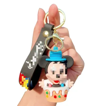 Customizable 8 Color Cartoon Bear Keychains and Mouse Pads: Hot Sales in Anime Car Accessories