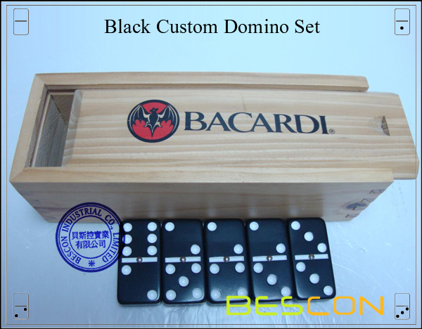 Black Custom Domino Set-3