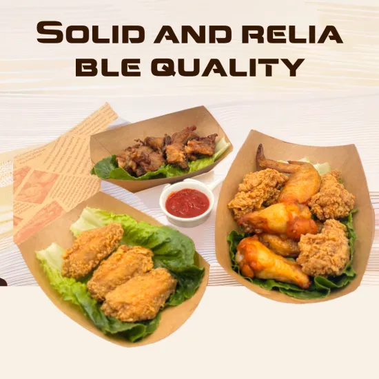 3#Kraft Paper Street Snack Noodles Salad Packing