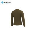 Seaskin Front Zip Mens Wetsuit Top สำหรับ SUP