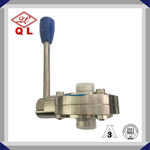 Clamped Stainless Steel DIN Sanitary Butterfly Valve