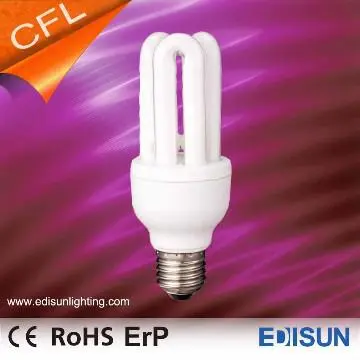 127V 3U CFL Bulb 3U 15W 2700K
