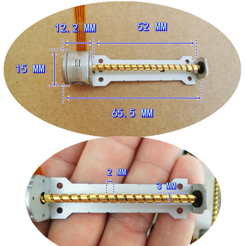 1PC New Mini Micro DC 5-6V 15mm 2-phase 4-wire Stepper Motor