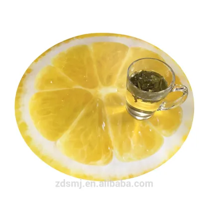 Target factory Audit product FDA standard print round pp plastic dining table place mat