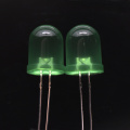 10mm Ultra-high Brightness Green LED Diffused 60 Degree