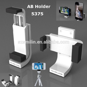 Manufactuer Supply ABS Professional AB Holder 5375 360degree Rotating Swivel Clip Mount Mobile Phone Tripod Monopod Attachment