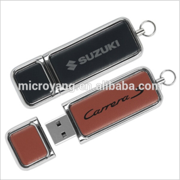Full capacity cheap leather usb 16gb with customized logo