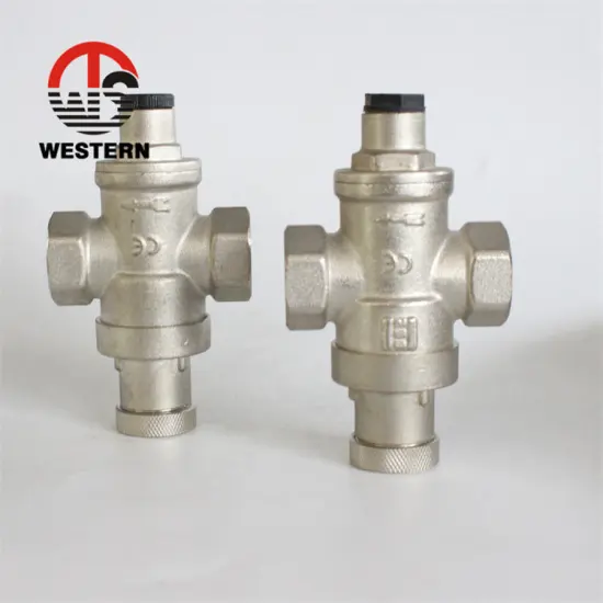 Valve Manufacturing Galvanized FXF Brass Pressure Reducer Relief Valve Surface Nickel Plated Water Gas Oil Ball Valves
