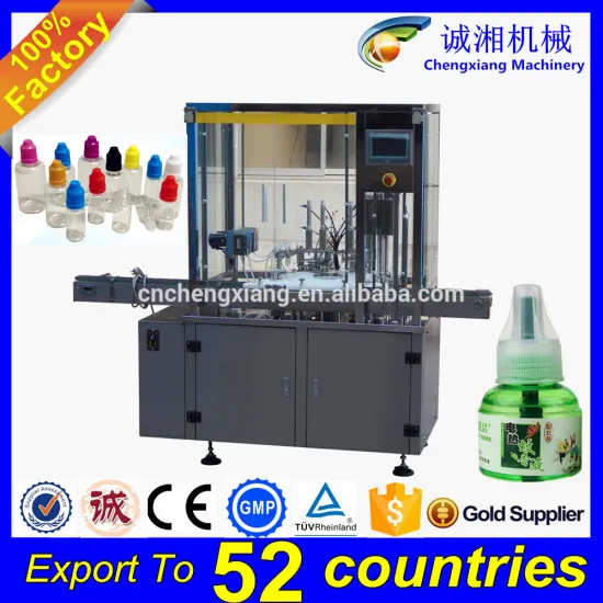 Trade assurance full auto double head of liquid filling machine with dust cover