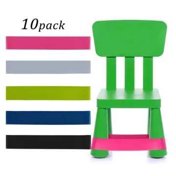 100% Natural Latex Fitness Resistance Bands Set: 3 Pieces for Kids' Chair Exercises, Sensory & Autism Therapy, 5-40 lbs Levels