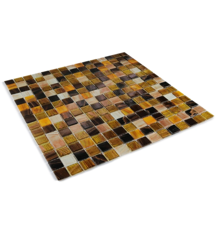 Non-slip Gold Line Glass Mosaic