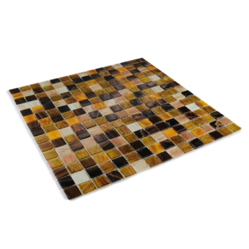 Non-slip Gold Line Glass Mosaic