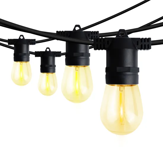 OEM/ODM Acceptable E26/E27 IP65 Commercial Grade S14 LED String Lights for Outdoors