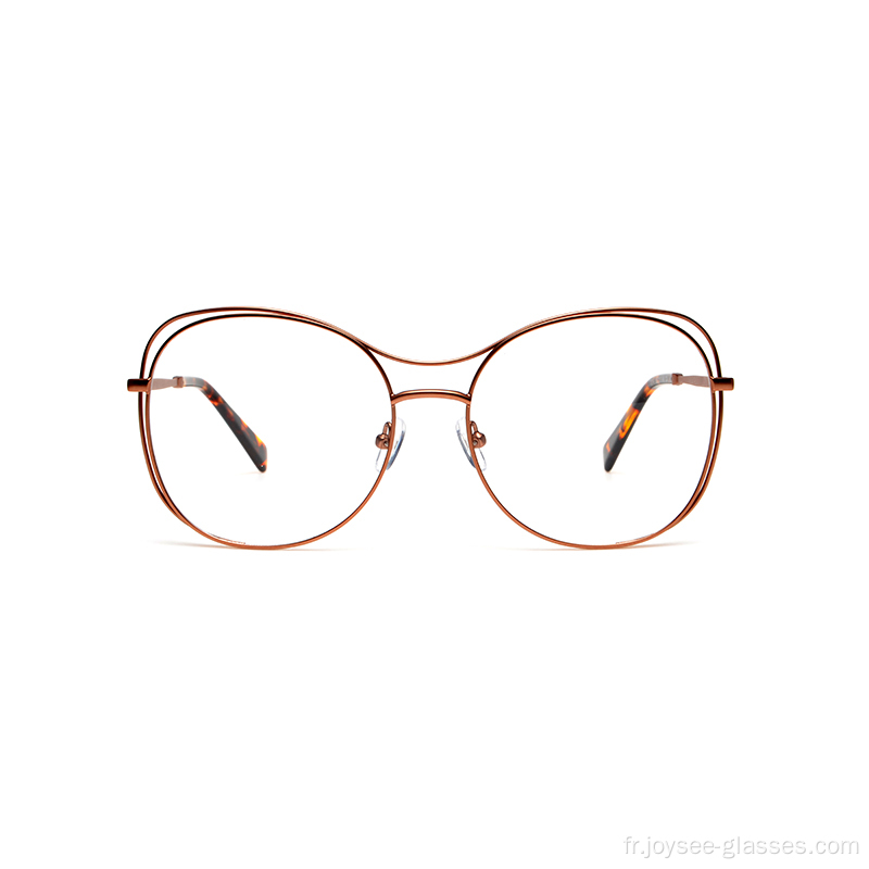 Design spécial à la mode des lunettes optiques en métal