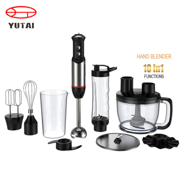 handheld immersion blender with stainless steel blades
