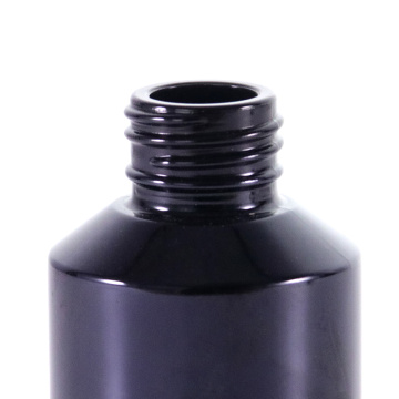 15ml black oblique shoulder glass dropper bottle