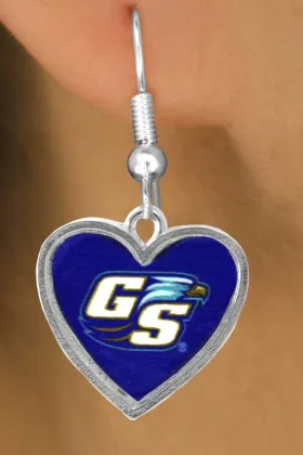 Lead, Cadmium, & Nickle Free Georgia Southern University "Eagles" Logo Earring College Jewelry
