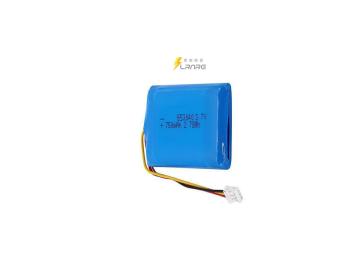 3.7V 750MAH 653040 Bateria de polímero de lítio