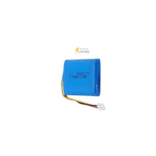 3.7v 750mah 653040 lithium polymer battery