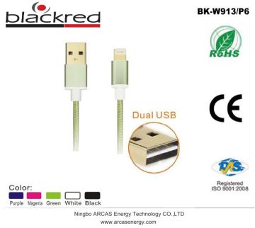 Blackred brand 2015 newest high quality charging & sync data braided micro usb cable
