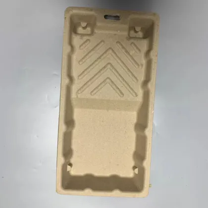 Ecofriendly molded paper pulp packaging roller painting tray