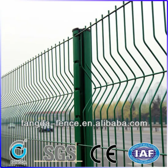 galvanized and PVC coated welded wire mesh fence