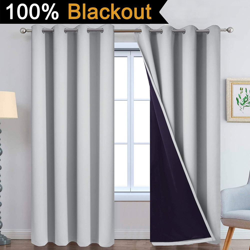 84 Light Grey Blackout Curtains