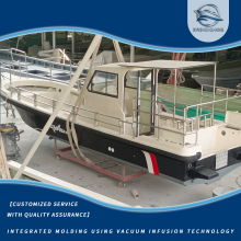 เรือพักผ่อน FRP สำหรับการตกปลาและเที่ยวชมสถานที่