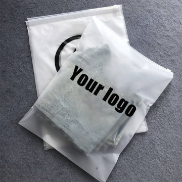 Frosted Clear Laminated Plastic Garment Ziplock Bags for Custom Clothing Packaging