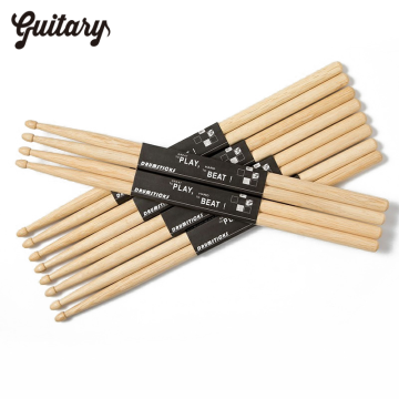 Wholesale Custom Wooden Drumsticks 5A Solid Wooden Percussion Drum Sticks